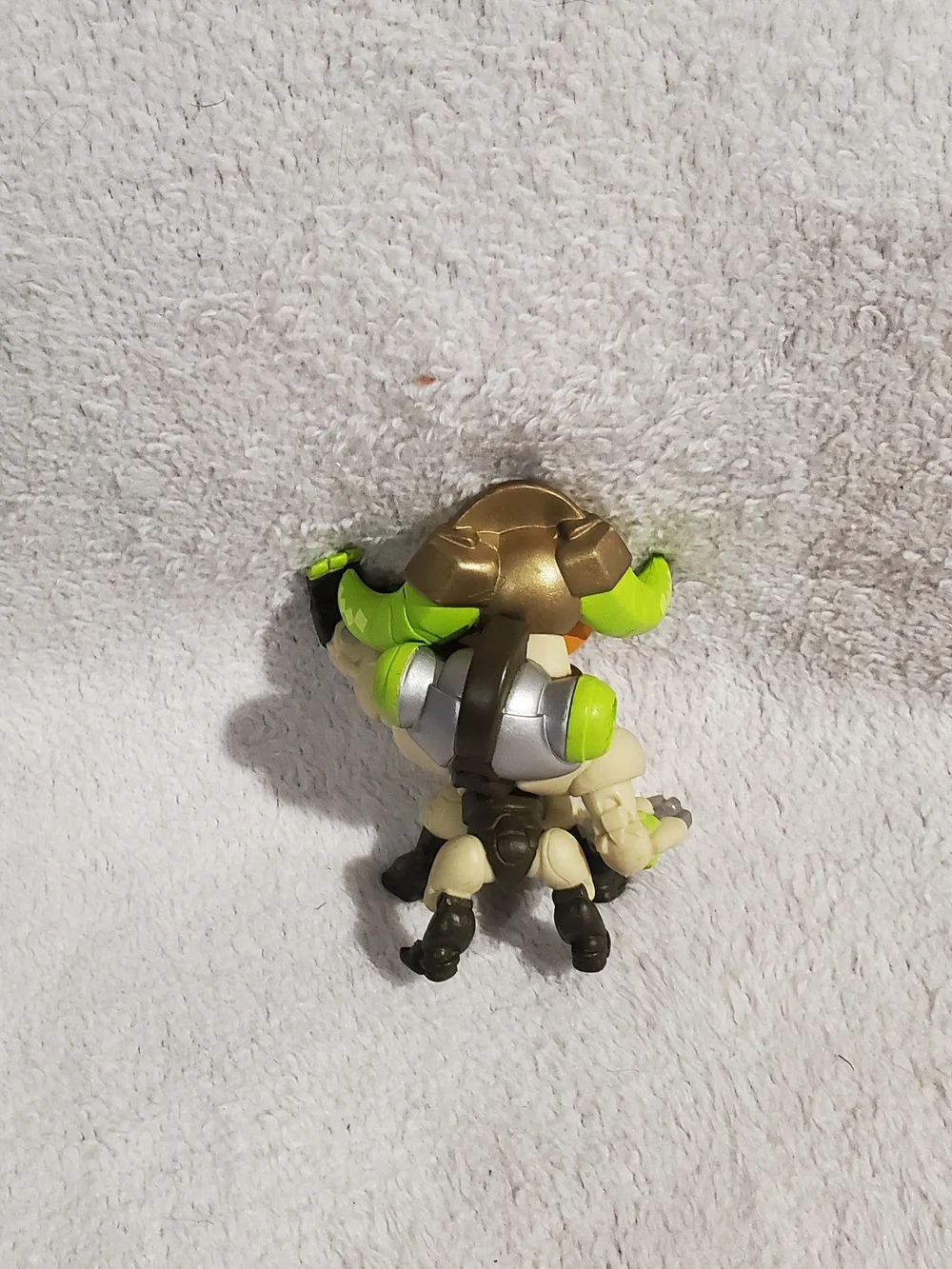 Collectible Yellow & Neon Green Robot Figure
